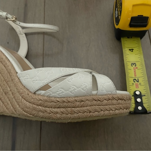 Gucci Wedges White, Size 39 - Picture 8 of 8
